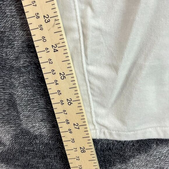 Soft Surroundings Velour White Jeans Fly Front Straight Leg Women's 18 NWT - Picture 8 of 12